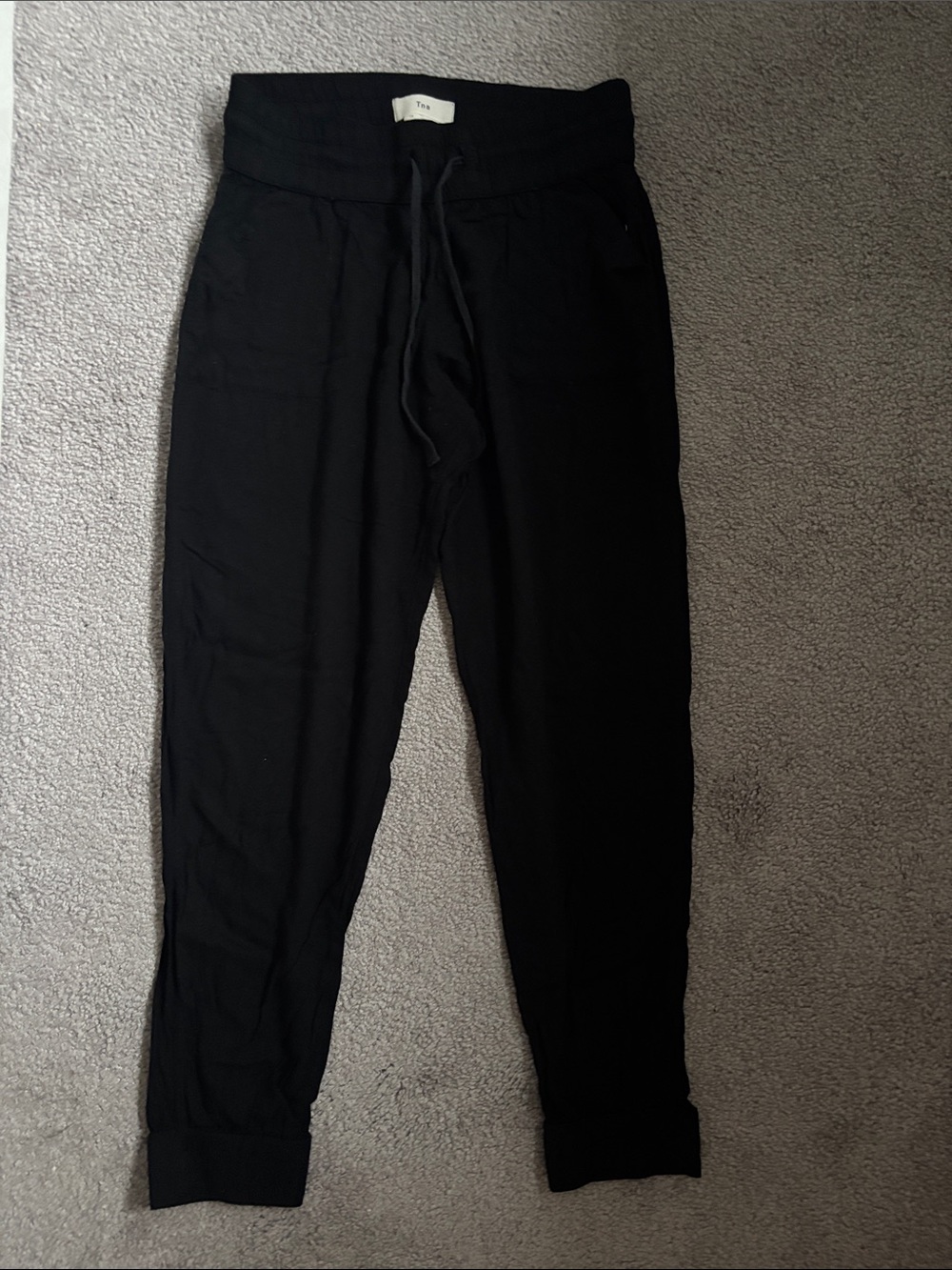 aritzia Tna Black Drawstring Jogger Pants
